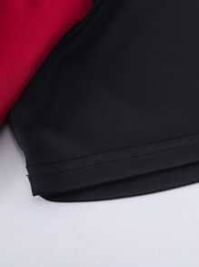 Manfinity Homme 男士雙色字母圖案T恤 - 彩色 - 查看 5