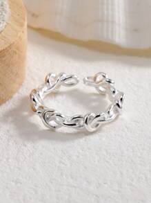 Nhẫn nam tối giản - Bạc - Xem 2