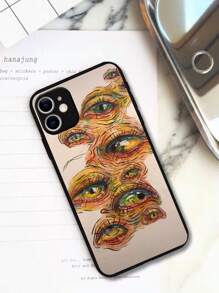 眼睛圖案手機外殼 - 彩色 - 查看 2