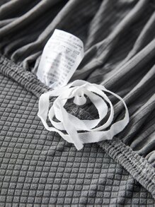 Vải bọc ghế sofa co giãn màu đồng nhất - Xám - Xem 3