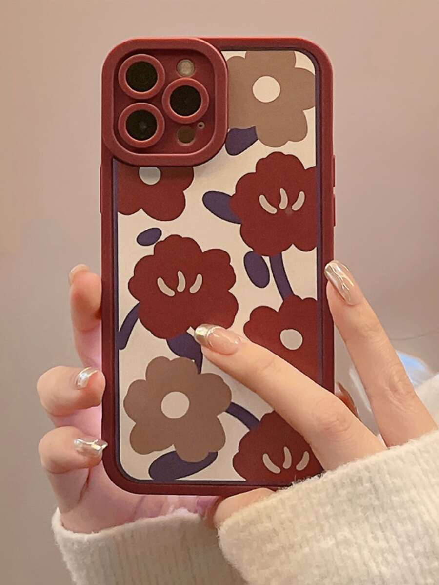 Funda de teléfono floral compatible con iPhone15/15Plus/15Pro/15Promax - Multicolor - Ver 1