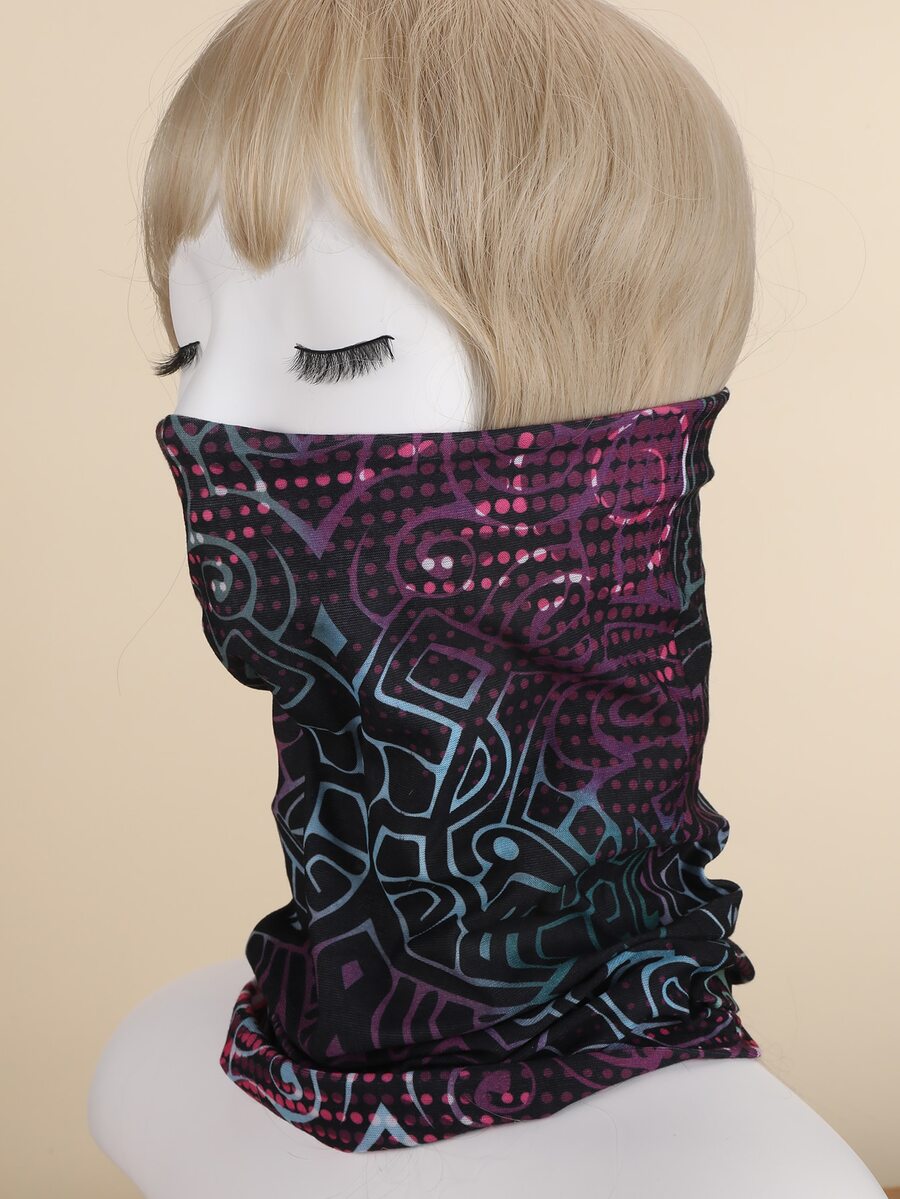 Chấm bi & Gaiter cổ in hình học - Nhiều màu - Xem 1