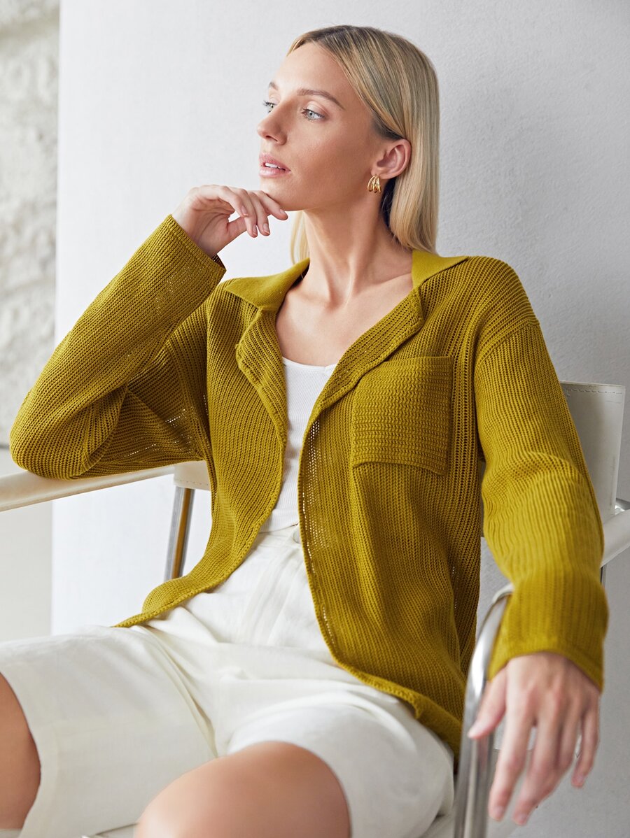 SHEIN Essnce Women Casual Design Cardigan