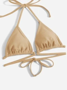 Bikini tam giác hở hang mùa hè - Màu be - Xem 4