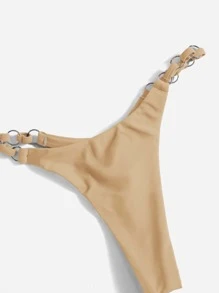 Bikini tam giác hở hang mùa hè - Màu be - Xem 5