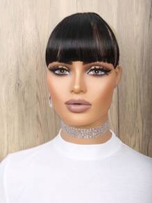 夾片前合成纖維劉海不附帶鬢角 - 黑色 - 查看 2