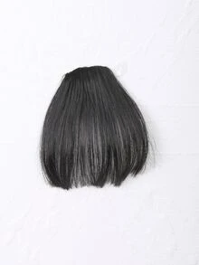 夾片前合成纖維劉海不附帶鬢角 - 黑色 - 查看 5