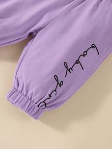 Baby Letter Graphic Tee & Sweatpants