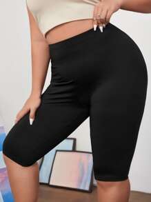 SHEIN SXY Plus Solid High Stretch High Waist Leggings