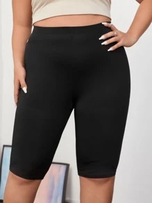 SHEIN SXY Plus Solid High Stretch High Waist Leggings