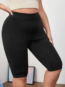 SHEIN SXY Plus Solid High Stretch High Waist Leggings