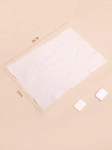 BIODE RUO 壓縮毛巾，20片迷你平板電腦一次性便攜式面巾，柔軟壓縮手巾，便攜式壓縮硬幣紙巾，適合旅行、露營、遠足、運動、美容院、家庭手巾和其他戶外活動 - 白色 - 查看 3