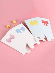 5 piezas Caja con estampado de lazo de color al azar palomitas de maíz - Multicolor - Ver 5