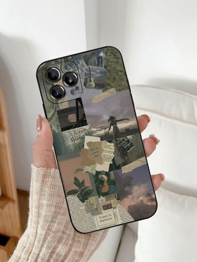 Coque de téléphone portable collage esthétique