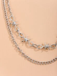 男士荆棘装饰多层裤链夏季、学校秋冬配饰万圣节服装，适合青少年、青年、男士、休闲、户外、运动、度假、毕业礼物、生日、日常穿着