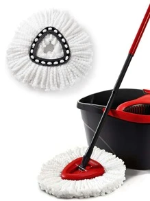 1/3pcs Microfiber Mop Replacement Head Compatible With O-Cedar,  Brand Mop - White - View 3