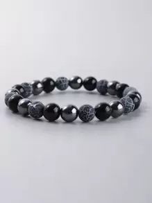 Vòng tay nam đính đá thời trang và phổ biến để làm quà tặng trang sức và cho vẻ ngoài sành điệu - Nhiều màu - Xem 1