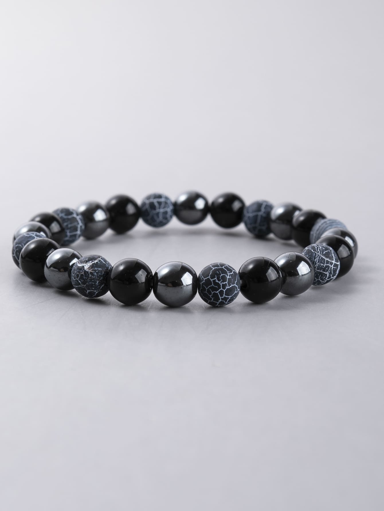 Vòng tay nam đính đá thời trang và phổ biến để làm quà tặng trang sức và cho vẻ ngoài sành điệu - Nhiều màu - Xem 1