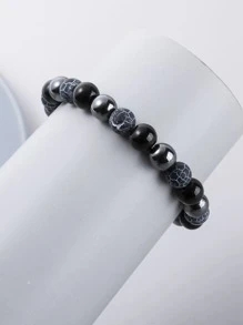 Vòng tay nam đính đá thời trang và phổ biến để làm quà tặng trang sức và cho vẻ ngoài sành điệu - Nhiều màu - Xem 2