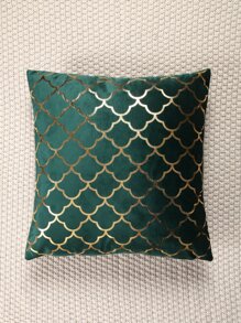 金屬質感幾何圖案靠墊套不附帶墊芯 - 彩色 - 查看 3