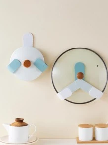 1pc Random Color Pot Lid Storage Rack - Multicolor - View 2