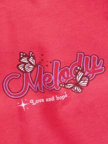 字母圖案寵物運動衫 - 玫紅色 - 查看 5