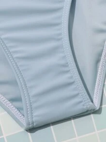 少女扎染裹身比基尼套装 夏日海滩