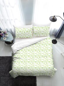 Bộ vỏ chăn hình thực vật không có chất độn - Nhiều màu - Xem 1