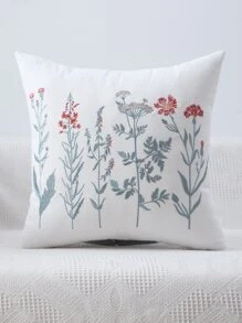 Emboidery Wildflower Cushion Cover Without Filler - Multicolor - View 4