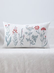 Emboidery Wildflower Cushion Cover Without Filler - Multicolor - View 6