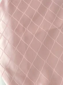 Jacquard Geometric Bed Runner - Pink - View 4
