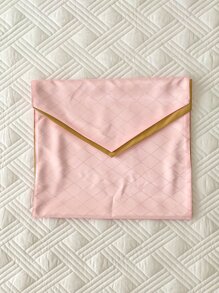 Jacquard Geometric Bed Runner - Pink - View 6