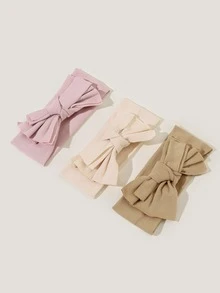 3入組嬰兒蝴蝶結裝飾髮箍 - 彩色 - 查看 2