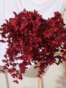 1pc Artificial Long Stem Apple Blossom Flower For Wedding Or Party Decoration, Valentine Day, Gift Gifts Birthday Graduation - Burgundy - View 5