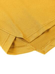 Manfinity Hypemode Hombres Camiseta con cordón con capucha bajo irregular - Amarillo - Ver 7