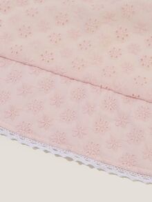 嬰兒花卉刺繡帽 - 粉色 - 查看 3
