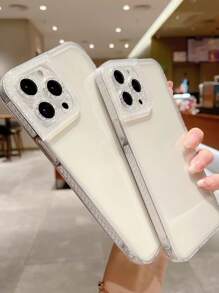 水鑽邊框拼接透明手機殼 - 無色 - 查看 4