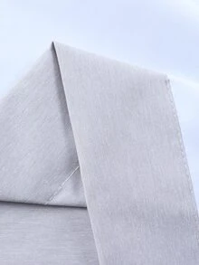 1pc Beige Darkened Grommet Window Curtain - Khaki - View 4