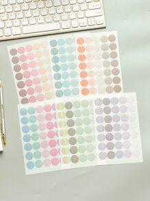 6 miếng dán màu hỗn hợp tròn - Nhiều màu - Xem 2