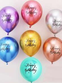 10pcs Birthday Party Balloon, Christmas - Multicolor - View 4