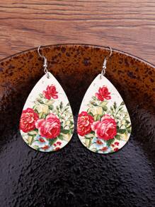 EMERY ROSE bông tai thả in hoa - Nhiều màu - Xem 4