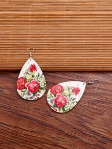 EMERY ROSE bông tai thả in hoa - Nhiều màu - Xem 6