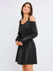 Women Dresses - 黑色 - 查看 7