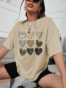 Áo thun nữ Tim Giải trí - Màu Khaki - Xem 3