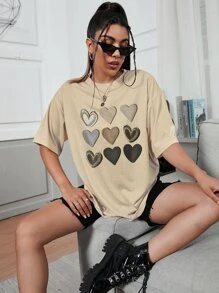 Áo thun nữ Tim Giải trí - Màu Khaki - Xem 4