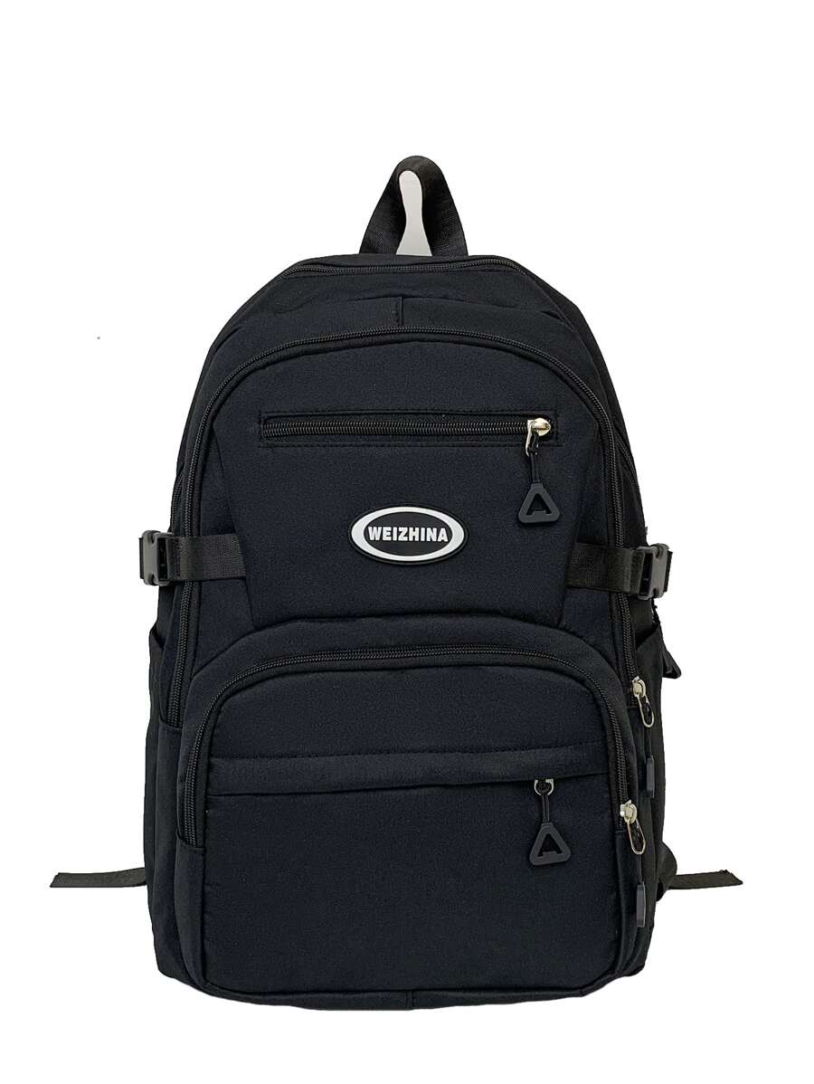 WEIZHINA Plain Color Multi-Functional Backpack Large Capacity, Suitable For Students, Travel, Commuting, Waterproof Sports Backpack, School Backpack