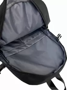 WEIZHINA Plain Color Multi-Functional Backpack Large Capacity, Suitable For Students, Travel, Commuting, Waterproof Sports Backpack, School Backpack - Black - View 9