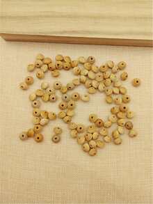 100 chiếc hạt gỗ - Màu be - Xem 2