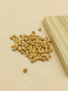 100 chiếc hạt gỗ - Màu be - Xem 3