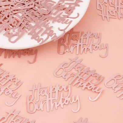 1 Packung dekorative Konfetti für Geburtstagsfeiern, glitzernde roségoldene Wurfkonfetti für Geburtstags-, Weihnachtspartys